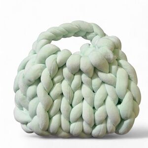 Mint Green Knitted Women Bag